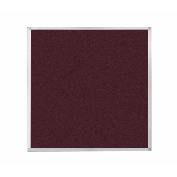 Hush Panel Configurable Cubicle Partition 4' x 4' Cranberry Fabric